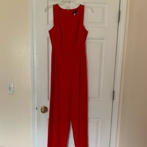 BCBG Maxazria Red Jumpsuit